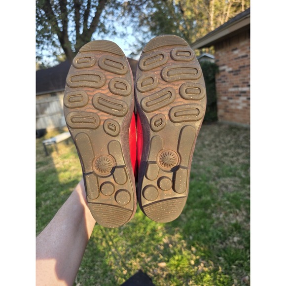 UGG ASHDALE RED LEATHER SHEEPSKIN DUCK SHOE 1001768 SIZE US 9.5 $129 - Picture 10 of 10